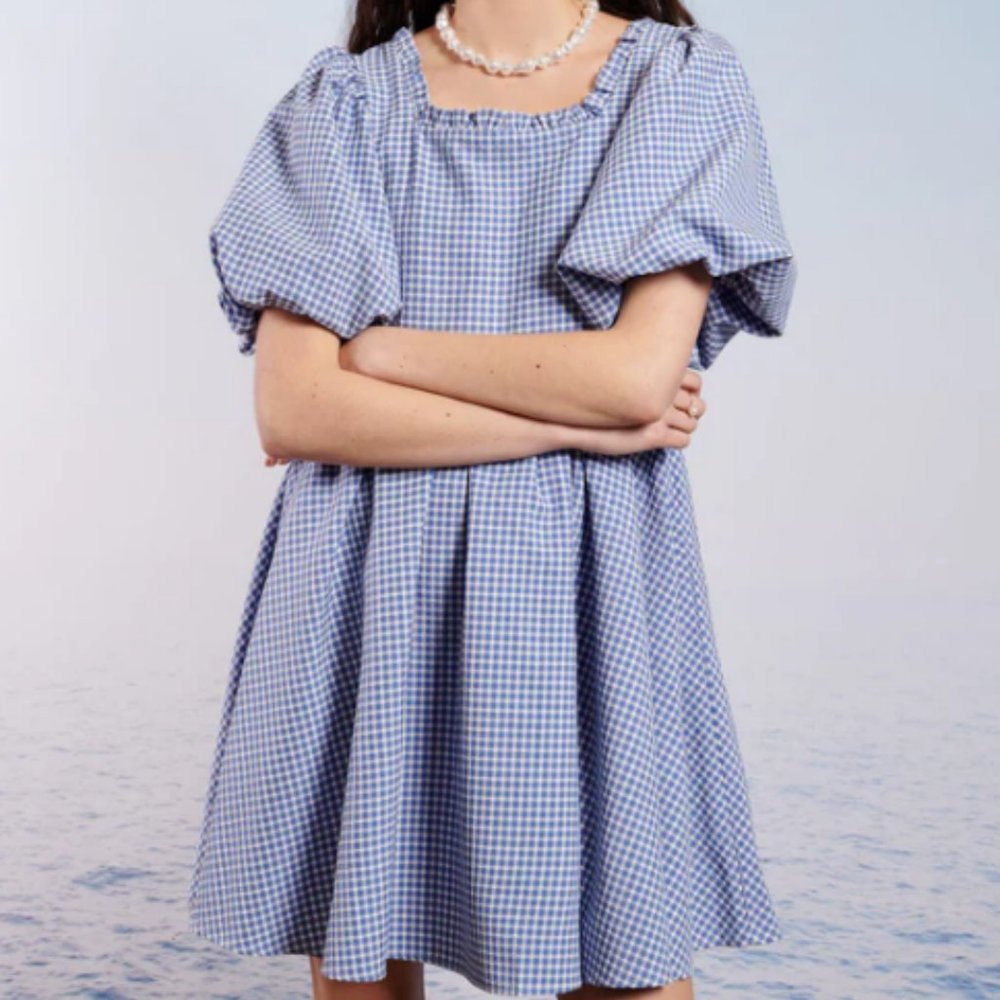 Pebble Gingham Mini Dress